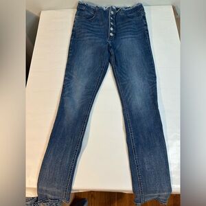 Express High Rise, Leggings, Button Down SZ  12 Denim Stretch Jeans (B16)￼